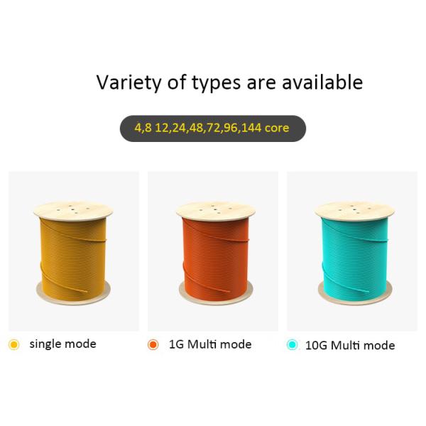 4F - 96F SM Tight Buffer Fiber Cable / Distribution Fiber Optic Cable