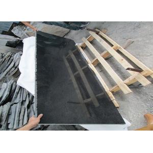 Buy cheap Outdoor Black Polished Granite Floor Tiles , Supreme Large Granite Slabs from wholesalers
