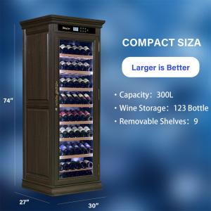 Buy cheap Custom Wine Cooler Cabinet With Touch Control Panel And Locker from wholesalers