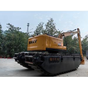 Buy cheap Cuctomized Amphibious Swamp Buggy Excavator Floating Pontoon Q355b Customized For excavator Sy135 from wholesalers