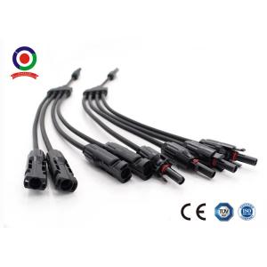 Buy cheap Black Solar Panel Branch Connector 30A PPO IP67 DC 1000V  Plug / Socket from wholesalers