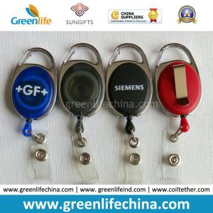 Buy cheap Plastic ABS Oval Carabiner Cheap Badge Reel W/Printing Logo from wholesalers
