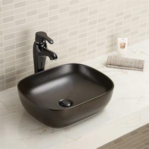 Buy cheap 500mm 600mm Rectangular Countertop Basin With Overflow from wholesalers