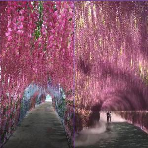 Buy cheap 75cm 110cm Silk Green Plants Artificial Witseria Flower Hanging Ceiling from wholesalers