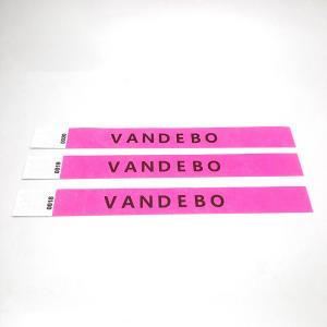 Buy cheap Custom Snap Closure Fully Printed Tyvek Paper Wristbands with Barcoding from wholesalers