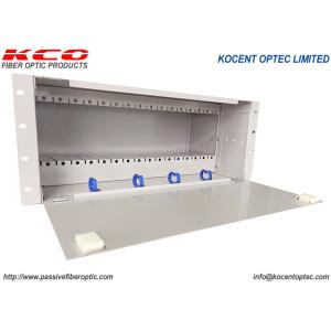 Buy cheap 4U 19'' Fiber Optic PLC Splitter with 0.9mm Cable for Indoor Cabinet Use and Low Insertion Loss from wholesalers