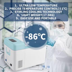 12V/24V Portable Freezer for Field Research -86C Keep Your Samples Safe and Cold