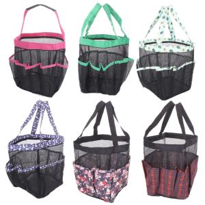Multifunctional Mesh Bag 8 Pockets Swimming Beach Bag Travel Toiletry Bag For