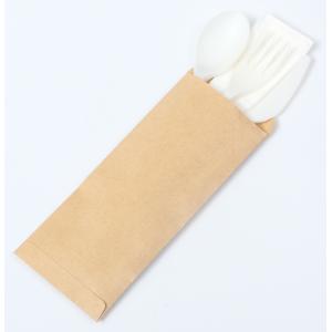 Buy cheap Eco Friendly Disposable Utensils , Disposable Cutlery Kit In Envelope Wrapper from wholesalers