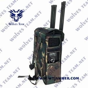 Buy cheap 8 Bands Backpack WiFi5.8g GPSL1 GSM 433MHz Gun Type Drone Jammer from wholesalers
