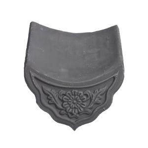 frost resistance Asian Japanese Style Roof Tiles Unglazed Building Materials