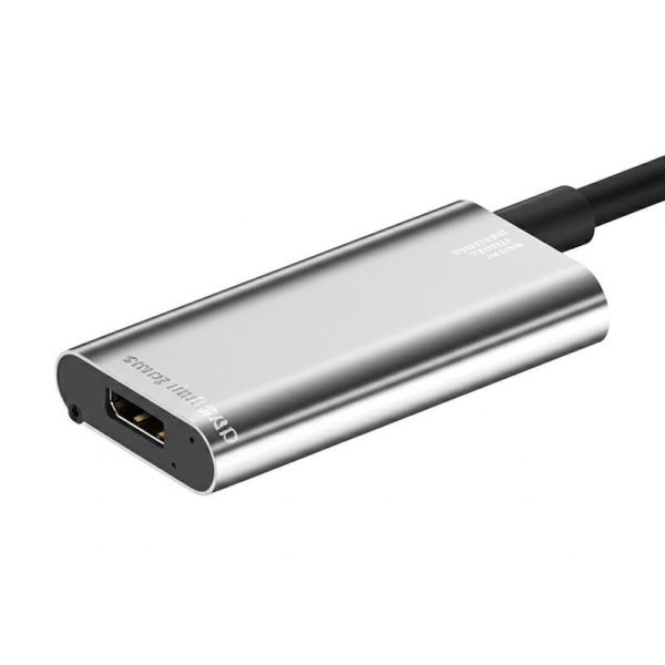 Silver Multiple USB C Hub with TYPE C Interface and Humidity Resistance 5