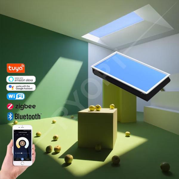 DayBright LED Skylight System for Optimal Indoor Lighting, Replicating Daylight