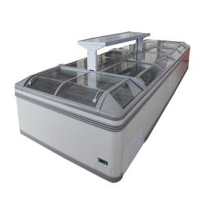 Buy cheap Glass Top Display Chest Deep Island Freezer With Combination Design from wholesalers