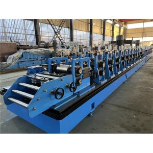 Strut Guide Rail Roll Forming Machine CR12MoV Material With Fly Saw Cutting