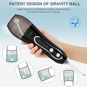 Buy cheap 2500mAh Battery Water Flosser 5 nozzles Portable Rechargeable Teeth Whitening Electric Oral Irrigator from wholesalers
