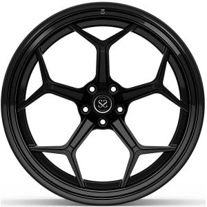 Buy cheap Mercedes SL 55AMG R230 20x10 and 20x12 Gloss Black Custom 2-PC Forged Rims from wholesalers