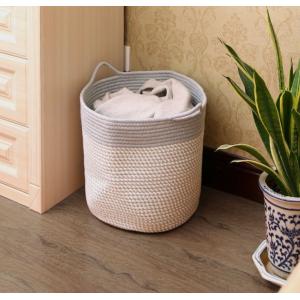 Buy cheap Decorative Custom Woven Cotton Rope Laundry Toys Candy Storage Fabric Container Wholesale Spa Gift Baskets Organizer from wholesalers