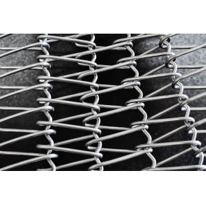 Food grade 304 stainless steel flat flex wire mesh conveyor belt for bread