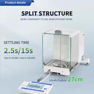 Buy cheap 24W Laboratory Electronic Analytical Weighing Balance for Jewelry Minerals 0.01mg LCD from wholesalers