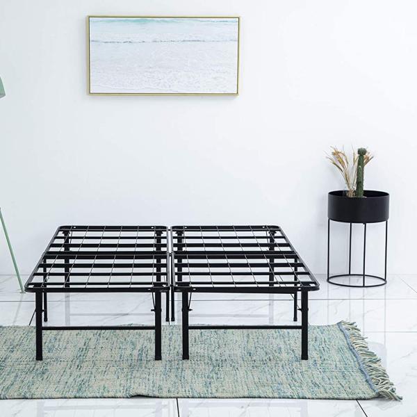 Buy cheap Mail Packing Heavy Duty Folding Metal Bed Frame for King Size Space Saving Easy Assembly from wholesalers