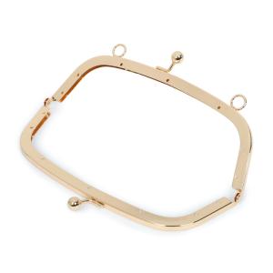 Purse Bag Metal Clutch Frame Hardware Antioxidant Rectangle 21cm
