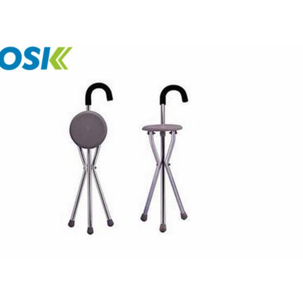 Portable Medical Walking Aids Outdoor Foldable Walking Stick With Seat