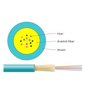 Buy cheap Indoor 12 Core G.652 Fiber Optic Cable Single Mode 2000 M / Roll PVC 0.9 Cable Inside from wholesalers