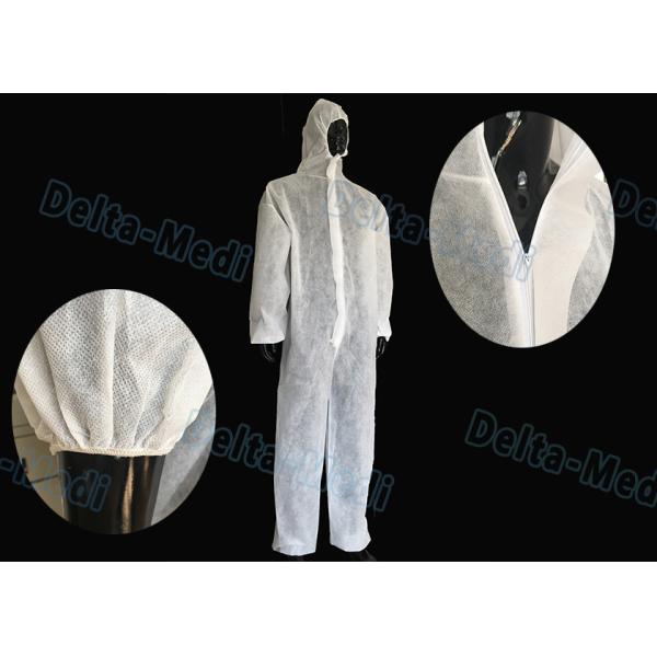 Quality Microporous Waterproof Medical Protective Coveralls SMMMS / SSMMS Non Woven for sale
