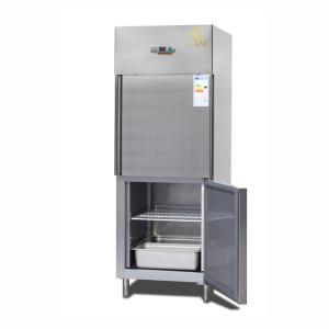 Buy cheap Air Cooling 600L 2 Half Doors Upright Chiller Commercial Refrigeration Condensing Unit -14 to -18C from wholesalers