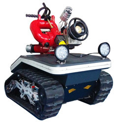 Buy cheap Remote Control Automatic Fire Fighting Robot , Automatic Fire Extinguisher Robot from wholesalers