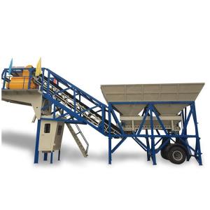 Buy cheap Industrial Belt Type Mobile Concrete Plant Ready Mix Small Portable Cement Plant from wholesalers