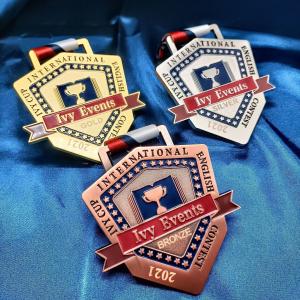 Marathon Metal Medal For Occasions And Events Metal Lapel Pin Fading Resistant