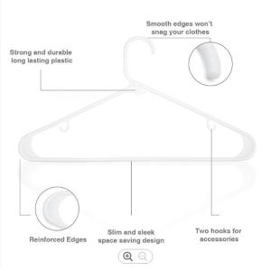 Buy cheap White Thick Plastic Hangers , Wardrobe Giant Tubular Plastic Hanger from wholesalers