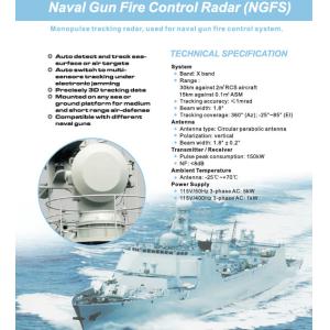 Buy cheap Monopulse Naval Gun Fire Control and Tracking Radar System NGFS product