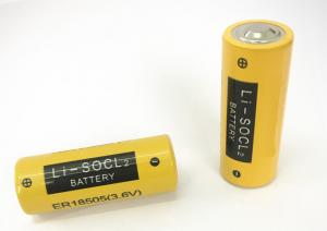 China 3.6V 4000mAh ER18505 Lithium Cylinder Battery Hermetic Glass To Metal Sealing on sale