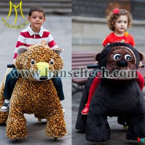 Buy cheap Hansel Guangzhou popular kids entertainment rides toy riding plush animal rides from wholesalers