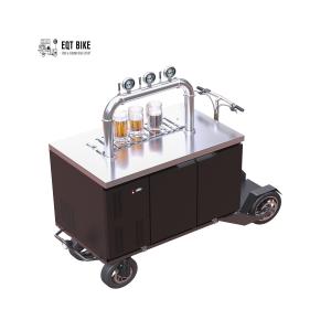 Buy cheap 300KG Load Stainless Steel Beer Bike Cart With R290 Refrigerant from wholesalers
