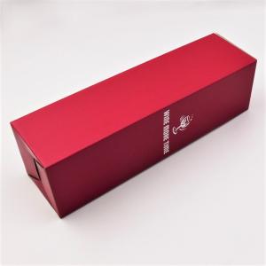 Buy cheap Single Foldable Wine Packaging Box Rectangle Customize Printing from wholesalers