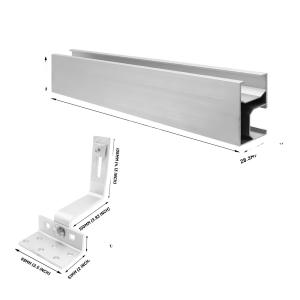 Buy cheap Snow Load 1.4kn/m2 Carbon Steel Solar Panels Mounting Brackets for Quick Installation product