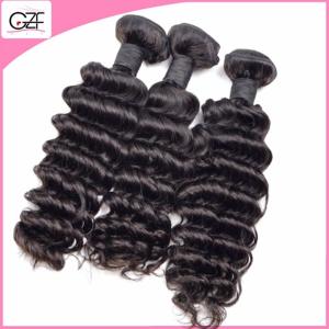 Buy cheap Full Cuticle Thick Virgin Peruvian Hair Unprocessed Deep Wave 5a Cheapest Peruvian Hair from wholesalers