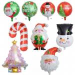 Buy cheap Wholesale Christmas tree Snowman walking stick aluminum foil balloon christmas tree foil cane balloon candy from wholesalers
