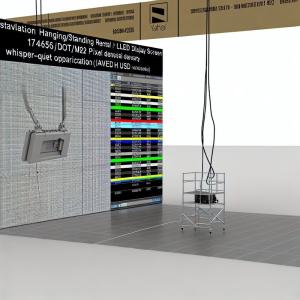 Buy cheap Installation Hanging/Standing Rental LED Display Screen with 147456 Dot/m2 Pixel Density and Whisper-quiet Operation from wholesalers