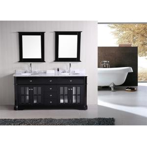 Custom Bathroom Vanity Cabinets Paint Surface Granite Countertop Including Basin