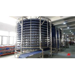 China INTRALOX Modular Belt Spiral Cooling System With Belt Cleaning Machine on sale