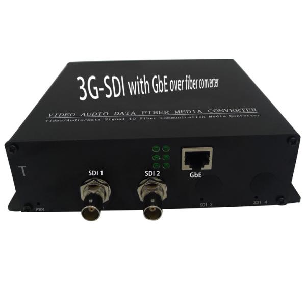 Buy cheap 3G/HD-SDI with Gigabit ethernet over fiber converter,GbE with SDI with fiber transceiver from wholesalers