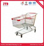 Buy cheap CE Metal Grocery Cart With Wheels Unfolding 150 Liter American Style from wholesalers