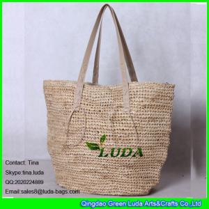 Buy cheap LUDA handmade natural raffia straw crochet beah bags from wholesalers