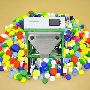 Waste Plastic Recycling Color Sorting Machine With Premium LED Lighting System