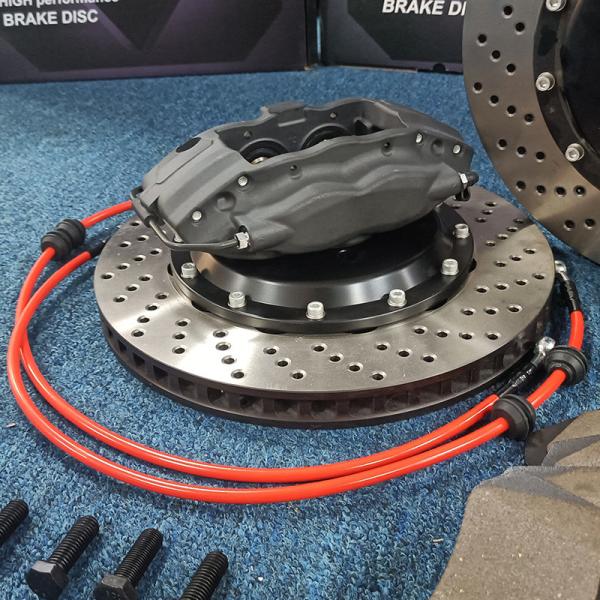 Quality Front Driver Passenger Honda Calipers For Car Brakes Modified Drilled Ventilated Discs for sale